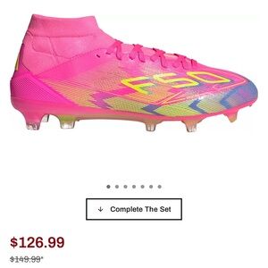 ADIDAS brand new Pink and Blue Soccer Cleats ⚽️